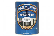 Hammerite Direct to Rust Smooth Finish Metal Paint White 5 Litre
