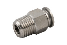08MM OD X 1/8\" BSPT MALE STUD 316 ST/ST