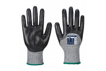 A621 Cut 3/4 Nitrile Foam Glove Black Large