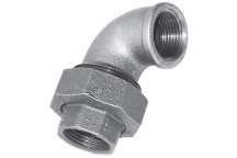 1\" BSPT FEM UNION ELBOW FIG261 GALVANISED