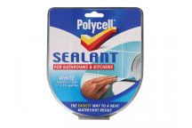 Polycell Sealant Strip Kitchen / Bathroom White 22mm