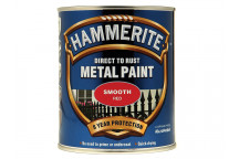 Hammerite Direct to Rust Smooth Finish Metal Paint Red 750ml