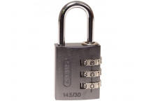 ABUS Mechanical 145/30 30mm Aluminium Combination Padlock Titanium 46585