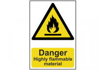 Scan Danger Highly Flammable Material - PVC 200 x 300mm