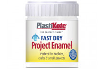 PlastiKote Fast Dry Enamel Paint B4 Bottle Gloss White 59ml