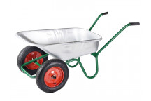 Walsall 90L Galvanised Windsor Twin Wheelbarrow