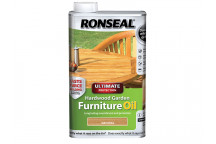 Ronseal Ultimate Protection Hardwood Garden Furniture Oil Natural Clear 500ml
