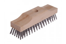 Lessmann Broom Head Raised Wooden Stock 6 Row 220mm x 60mm