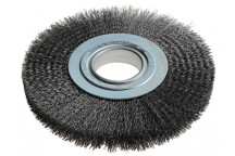 Lessmann Wheel Brush D200mm x W24-27 x 50 Bore Set 3 Steel Wire 0.30