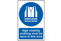 Scan High Visibility Jackets Must Be Worn In This Area - PVC 200 x 300mm