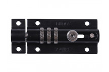 Squire CombiBolt 3 Re-Codable Locking Bolt Black 92mm