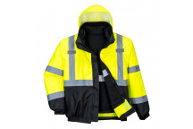 S365 Hi-Vis Premium 3-in-1 Bomber Yellow/Black Large