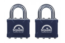 Squire 35T Stronglock Card (2) Padlocks 38mm Open Shackle Keyed