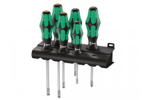 Wera Kraftform Plus Lasertip 334/355/6 Screwdriver Set, 6 Piece SL/PZ