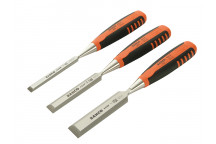 Bahco 424-P Bevel Edge Chisel Set, 3 Piece