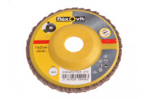 Flexovit Flap Disc For Angle Grinders 115mm 40g