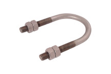Size 100 - 120mm U Bolt Clamp Zinc Plated Steel