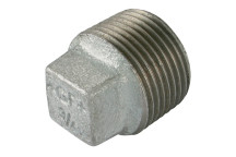 1\" BSPT MALE SOLID PLUG GALVANISED GF291SG