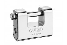 ABUS Mechanical 92/80mm Monoblock Brass Body Shutter Padlock Keyed Alike 8522