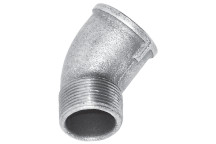 1\" BSPT M/F 45? ELBOW FIG156 GALVANISED