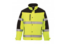 S429 Two Tone Softshell Jacket (3L) Yellow Large