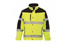 S429 Two Tone Softshell Jacket (3L) Yellow XL