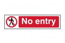 Scan No Entry - PVC 200 x 50mm