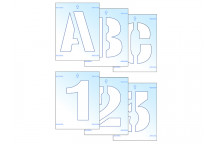 Scan Letter & Number Stencil Kit 25mm