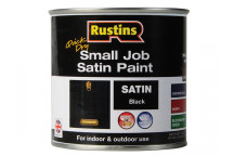 Rustins Quick Dry Small Job Satin Paint Black 250ml