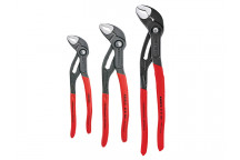 Knipex Cobra Water Pump Pliers 3 Piece Set (180mm 250mm & 300mm)