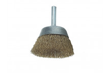 Lessmann DIY Cup Brush with Shank 50mm, 0.25 Brass Wire