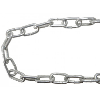 Faithfull Galvanised Chain Link 5mm x 25m Reel - Max. Load 160kg