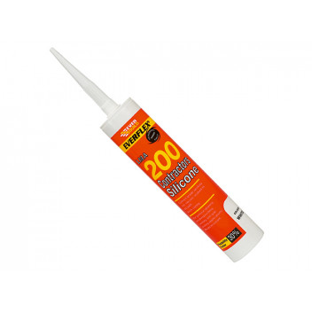 Everbuild Contractors Silicone Sealant 295ml Translucent 200