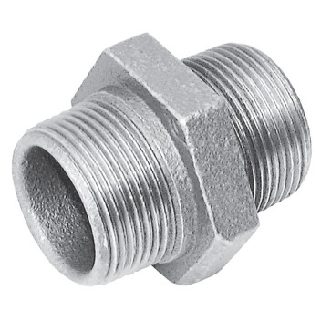 1.1/2\"BSPT MALE HEX NIPPLE FIG144 GALVANISED