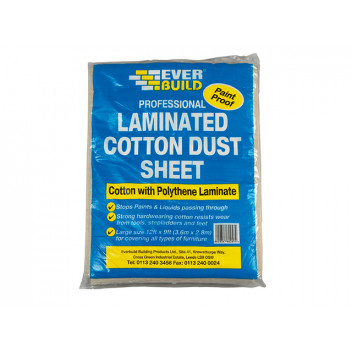 Everbuild Laminated Cotton Dust Sheet 3.6 x 2.7m