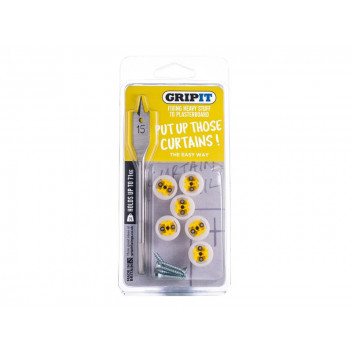 Gripit Curtain Kit, Clam Pack