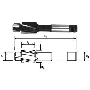 Counterbores Screwed Shank M6