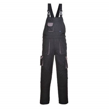 TX12 Portwest Texo Contrast Bib & Brace Black XXL