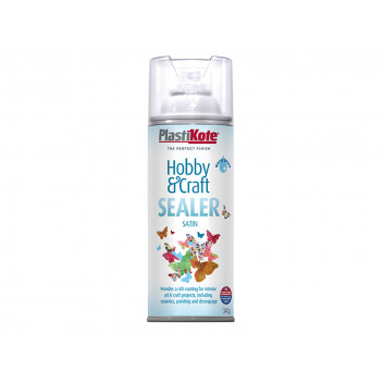 PlastiKote Hobby & Craft Sealer Spray Clear Satin 400ml