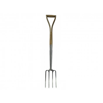 Faithfull Prestige Stainless Steel Border Fork Ash Handle