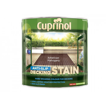 Cuprinol Anti-Slip Decking Stain American Mahogany 2.5 litre