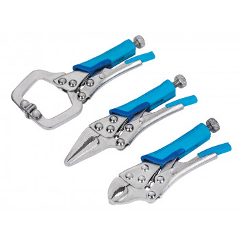 BlueSpot Tools Mini Locking Pliers Set, 3 Piece