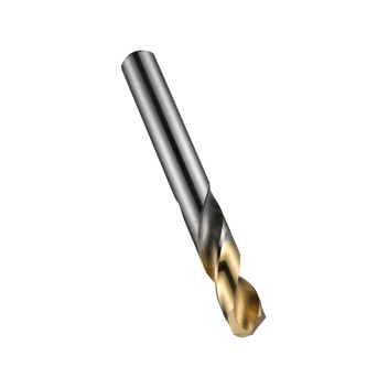 10.2mm HSS TiN-Tip Straight Shank Stub Drill (A022) FL 43mm OAL 89mm
