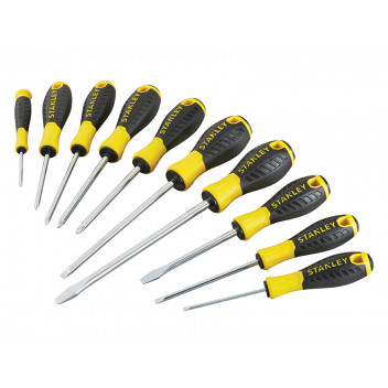 Stanley Tools 0-60-211 Essential Screwdriver Set, 10 Piece SL/PH/PZ