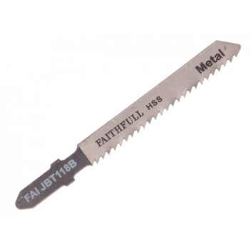 Faithfull Metal Cutting Jigsaw Blades Pack of 5 T118B
