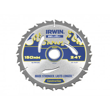 IRWIN Weldtec Circular Saw Blade 150 x 20mm x 24T ATB