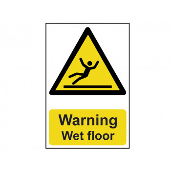 Scan Warning Wet Floor - PVC 200 x 300mm