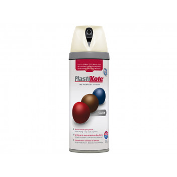 PlastiKote Twist & Spray Satin Porcelain 400ml