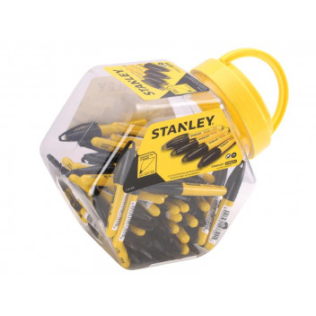 Stanley Tools Mini Fine Tip Marker Black (Tub 72)