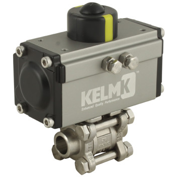 3/8\" B.WELD SS 3 PC DA ALUM ACTU B.VALVE